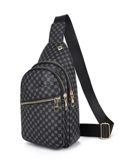 Sac de poitrine de voyage urbain pour hommes, Design tendance en cuir PU, sac à bandoulière pour téléphone, sacs à bandoulière pour hommes, Sports de plein air et loisirs