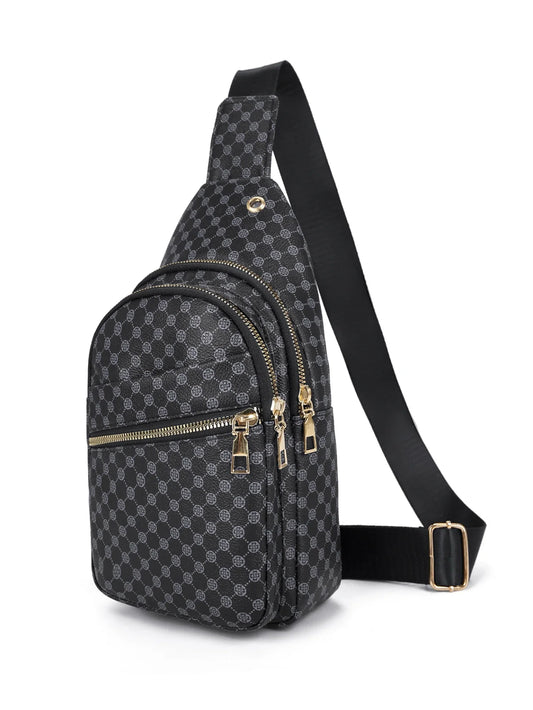 Sac de poitrine de voyage urbain pour hommes, Design tendance en cuir PU, sac à bandoulière pour téléphone, sacs à bandoulière pour hommes, Sports de plein air et loisirs