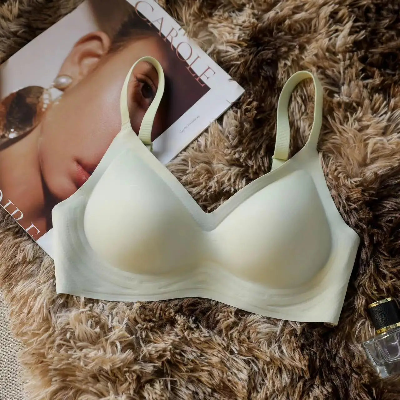 Sous-vêtements sans couture pour femmes avec petits seins, push-up, sans jantes, soutien-gorge de sport à soutien doux, gros seins, petits et fins