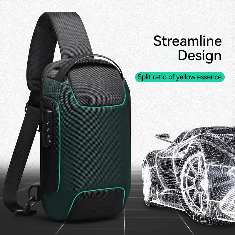 MarkRyden ODYSSEY MINI: sac à bandoulière étanche antivol de Style décontracté pour hommes