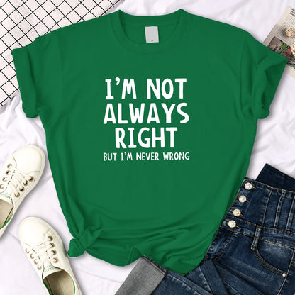 T-shirt col rond femme, estival et décontracté, cool et intéressant avec lettres imprimées