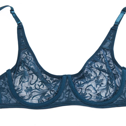 Sous-vêtements pour femmes dentelle soutiens-gorge à armatures BH évider broderie élégant décontracté Sexy Lingerie hauts grande taille brassière