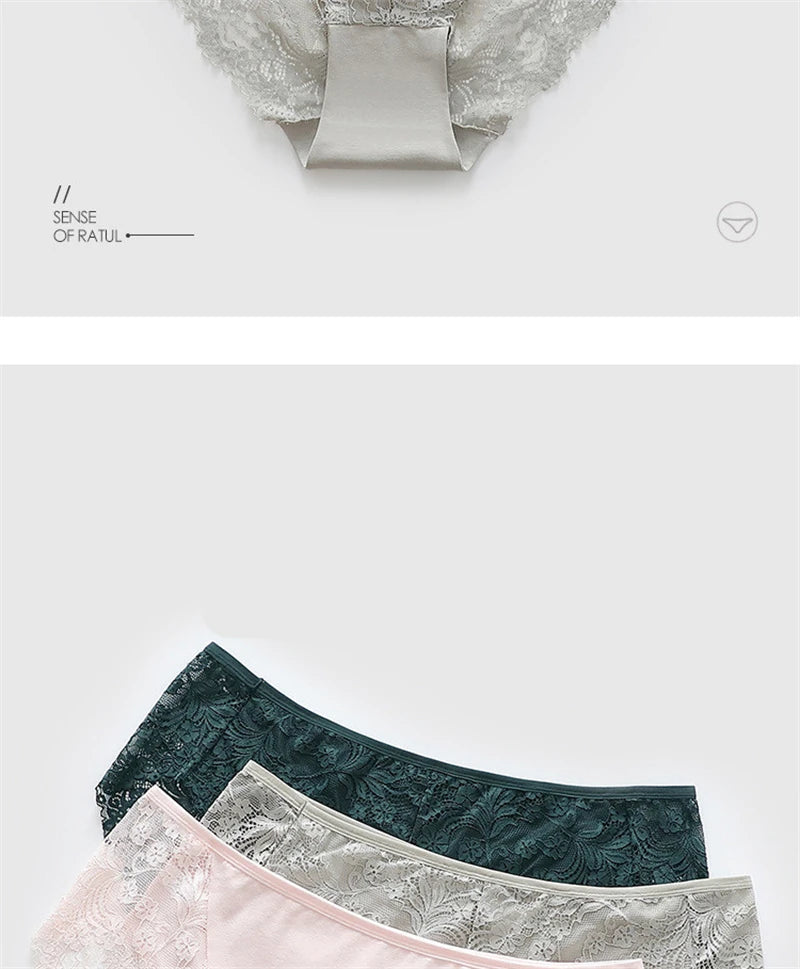 Sous-vêtements femmes coton ropa intérieur femenina surdimensionné lingerie dentelle doux calzones para mujer élégant sans couture sexy culotte nouveau