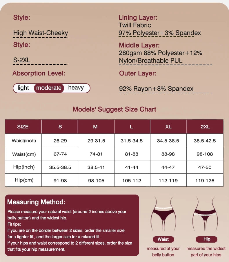 Sous-vêtements menstruels en coton, culotte menstruelle, taille haute, sous-vêtements absorbants pour femmes, sous-vêtements à flux abondant