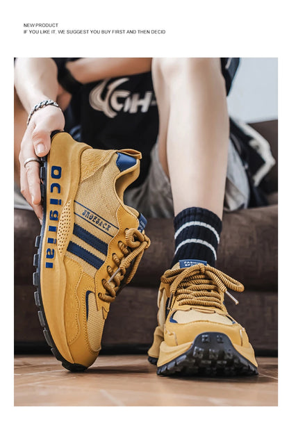 Chaussures décontractées confortables et polyvalentes pour hommes, marque tendance, avec semelles souples, antidérapantes et résistantes à l'usure, Zapatos Hombre