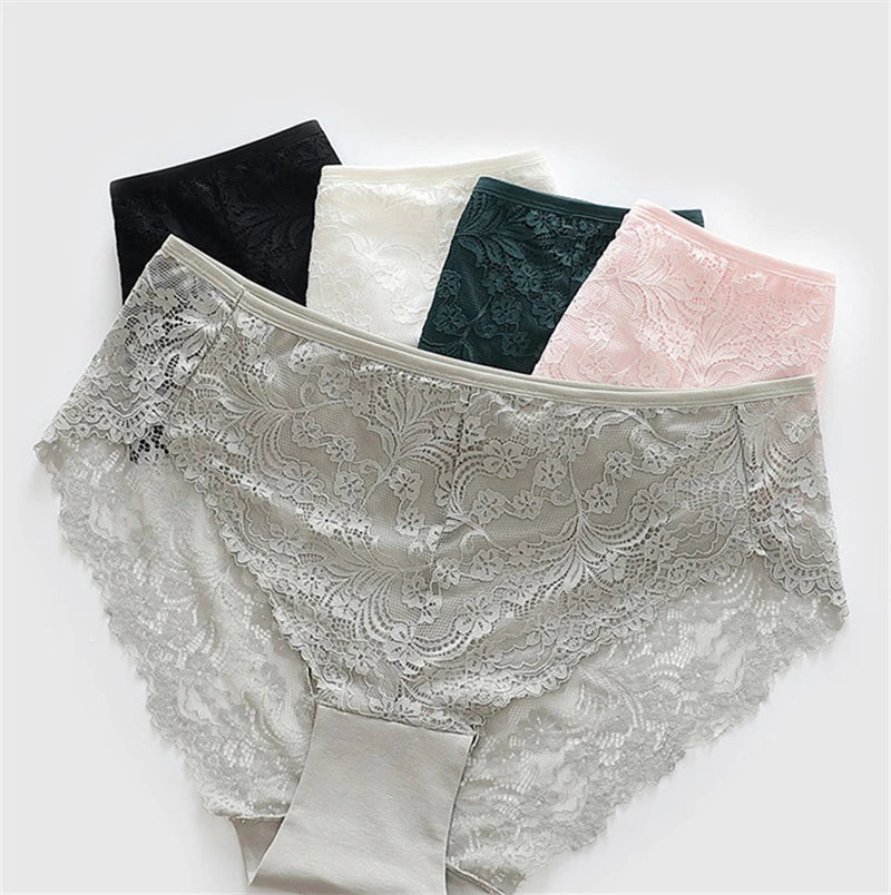 Sous-vêtements femmes coton ropa intérieur femenina surdimensionné lingerie dentelle doux calzones para mujer élégant sans couture sexy culotte nouveau