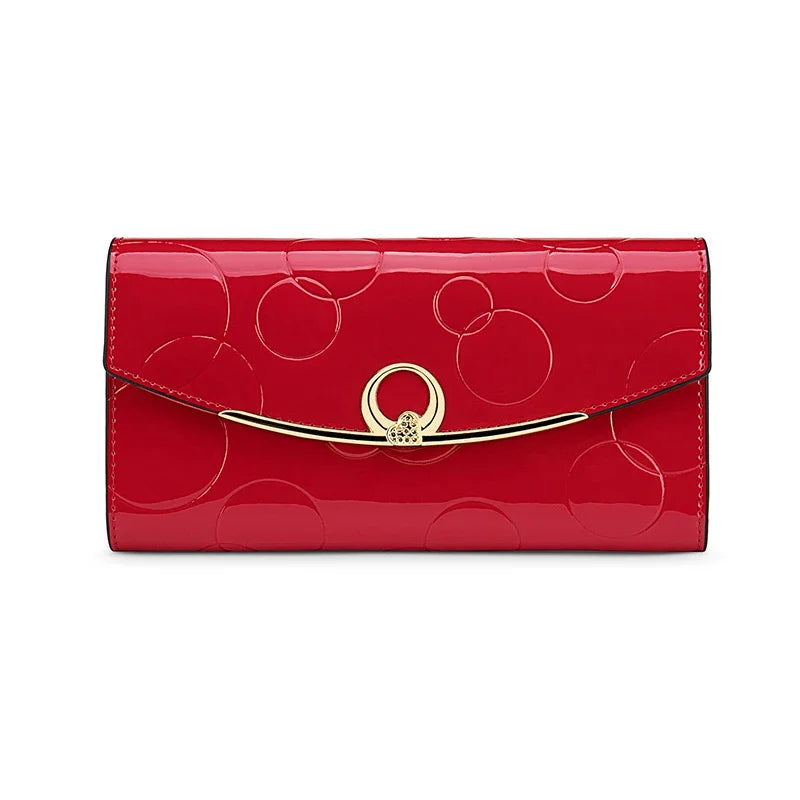 Portefeuilles en cuir véritable 	 Sacs à main de luxe pour femmes, porte-carte RFID, Long sac à main de bonne qualité, cadeau pour dames