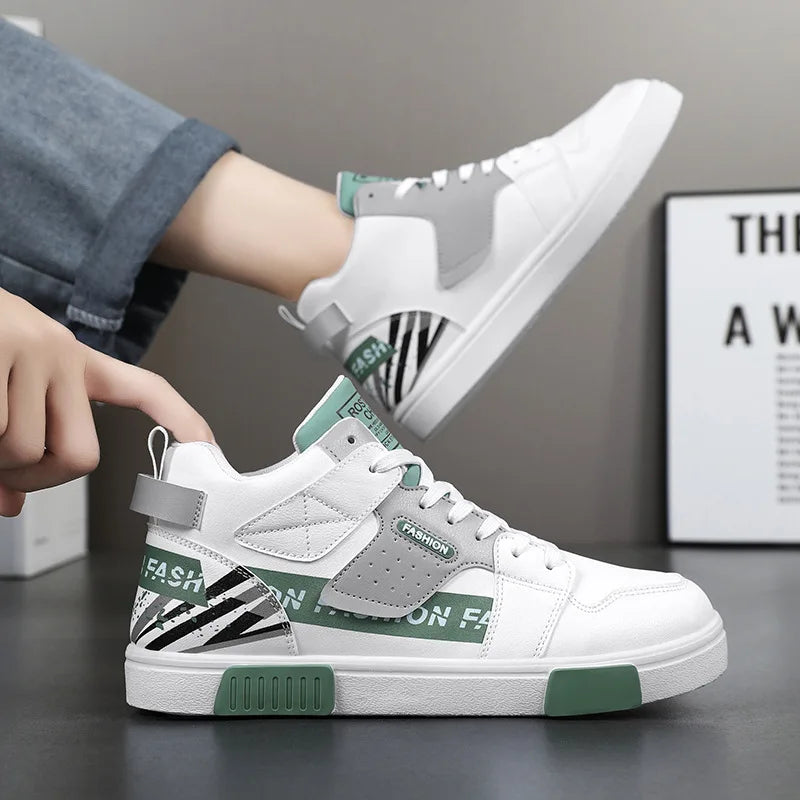 Chaussures de skate pour hommes 46 baskets montantes décontractées chaussures de rue respirantes chaussures plates noires chaussures de marche Chaussure Homme