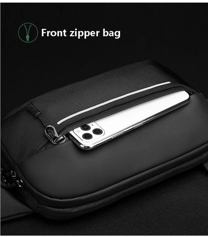 Sac à Bandoulière Multifonction Extensible et Étanche pour Homme, Sacoche de Poitrine, Voyage