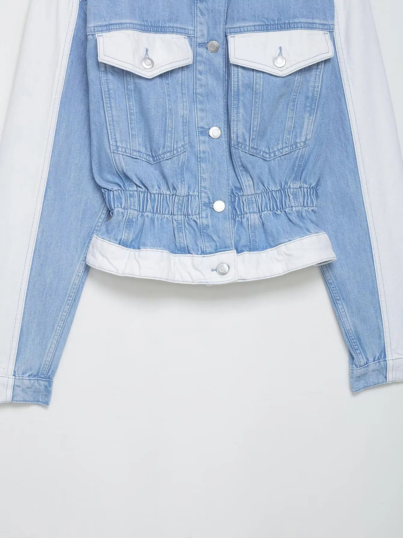 HH – costume en Denim Vintage pour femme, manteau à revers à manches longues et simple boutonnage + jean taille haute à jambes larges, ensemble de mode de rue, automne 2024