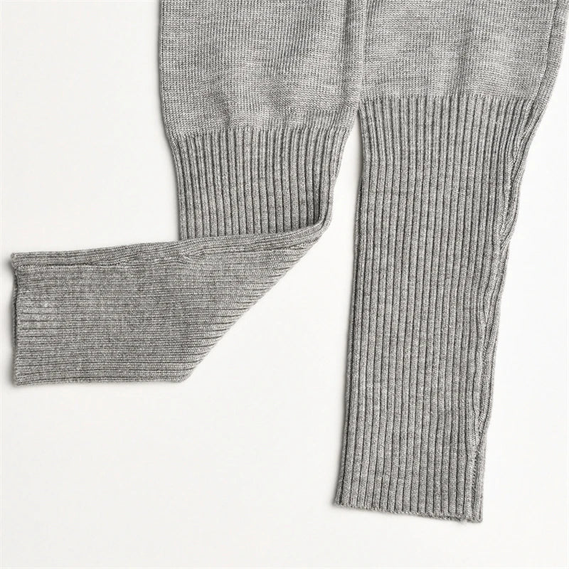 Tenue 2 pièces en tricot côtelé pour femmes, manches longues, fermeture éclair, coupe cintrée, haut court à capuche, pantalon Long élastique, ensemble survêtements Y2K