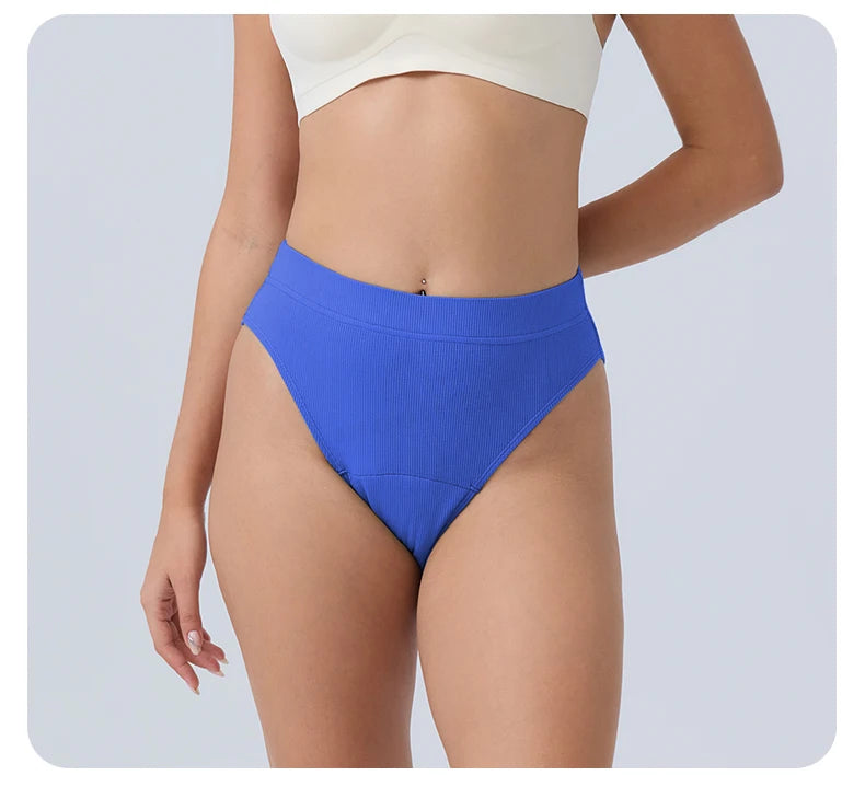 Sous-vêtements menstruels en coton, culotte menstruelle, taille haute, sous-vêtements absorbants pour femmes, sous-vêtements à flux abondant