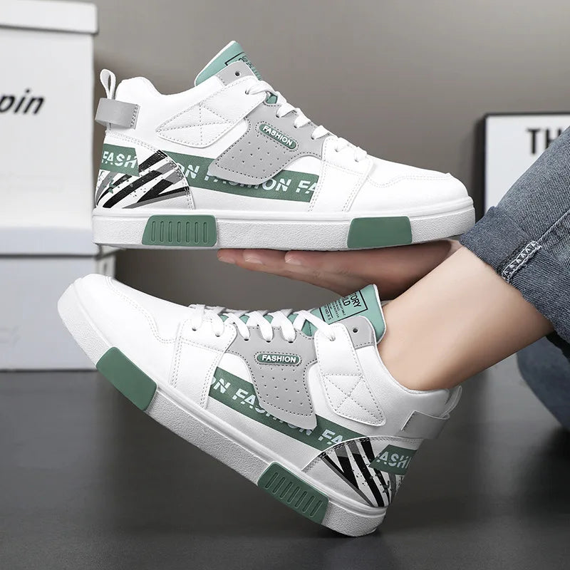 Chaussures de skate pour hommes 46 baskets montantes décontractées chaussures de rue respirantes chaussures plates noires chaussures de marche Chaussure Homme