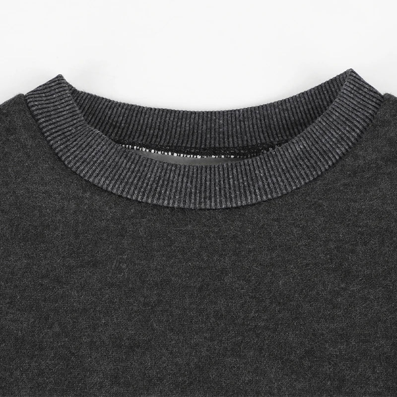 Pull femme hiver nouveau Streetwear mode solide manches longues haut col rond décontracté mince dame polyvalent à capuche tricoté vêtements