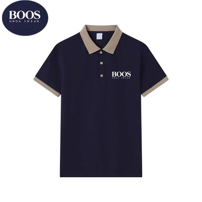 Polo d'été à manches courtes pour hommes, LOGO brodé, grande taille, T-shirt d'affaires en Nylon fin, respirant, de haute qualité