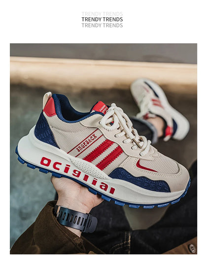 Chaussures décontractées confortables et polyvalentes pour hommes, marque tendance, avec semelles souples, antidérapantes et résistantes à l'usure, Zapatos Hombre