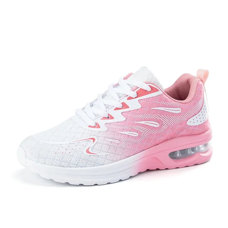 Encounaker-Chaussures de marche en maille à coussin d'air pour femmes, chaussures de sport respirantes, chaussures de tennis, mode