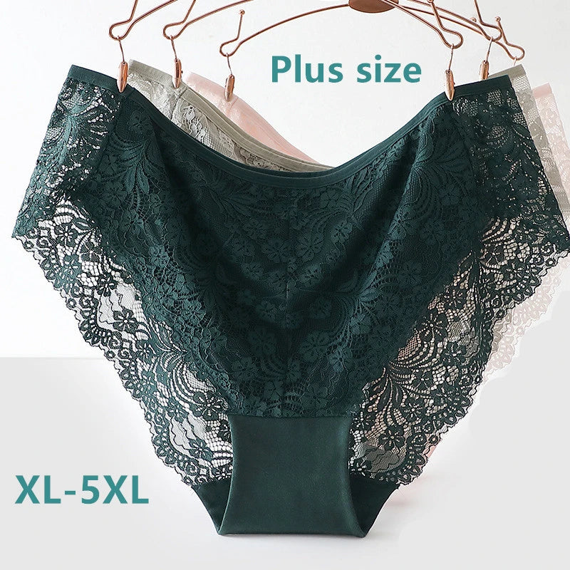 Sous-vêtements femmes coton ropa intérieur femenina surdimensionné lingerie dentelle doux calzones para mujer élégant sans couture sexy culotte nouveau