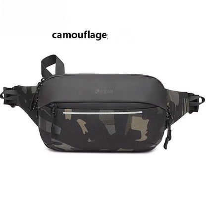 Sac à Bandoulière Multifonction Extensible et Étanche pour Homme, Sacoche de Poitrine, Voyage