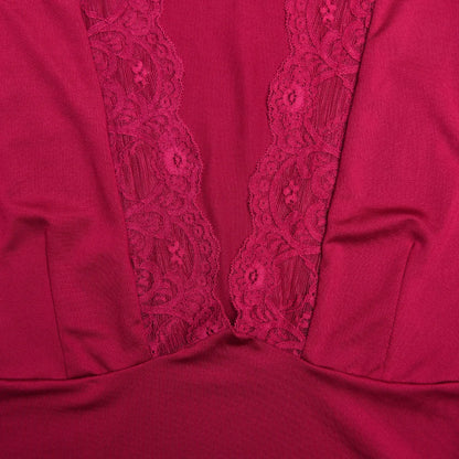 T-shirt en patchwork de dentelle pour femme, haut court sexy, manches évasées, col en V fin, précieux, streetwear pour femme, printemps, été, 2025