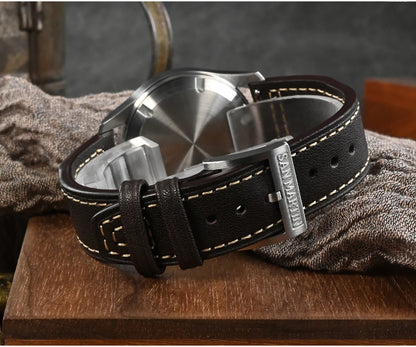 San Martin – montre pilote pour hommes, 37mm, Miyota 8215, mode Simple, militaire, automatique, mécanique, étanche à 100m, BGW-9