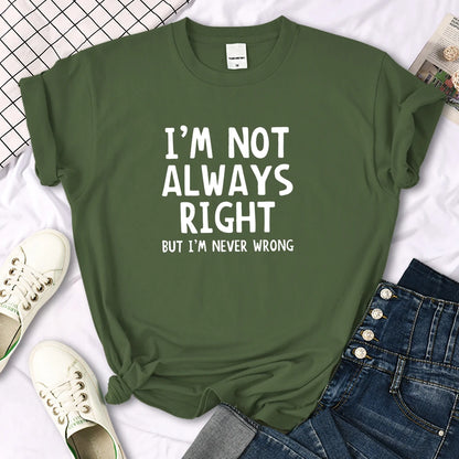 T-shirt col rond femme, estival et décontracté, cool et intéressant avec lettres imprimées