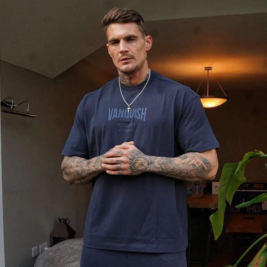 Grandes manches courtes hommes T-shirts été nouveau sport loisirs coton col rond mode vêtements salle de sport chemises de course homme