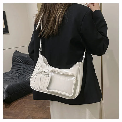 Sac à bandoulière transparent pour femme, sac à main preppy pour femme, sac à bandoulière scolaire, sac à main pour femme, designer japonais, Y2K, lancé Harajuku, coréen, Ita
