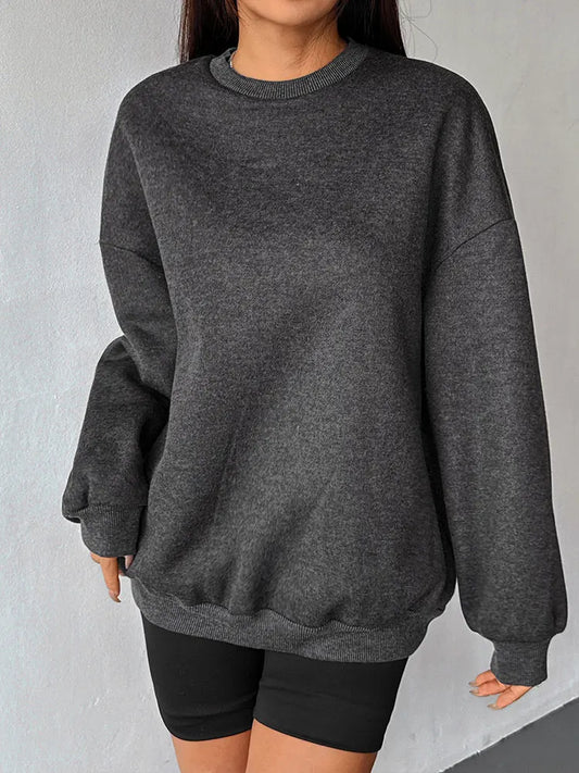 Pull femme hiver nouveau Streetwear mode solide manches longues haut col rond décontracté mince dame polyvalent à capuche tricoté vêtements