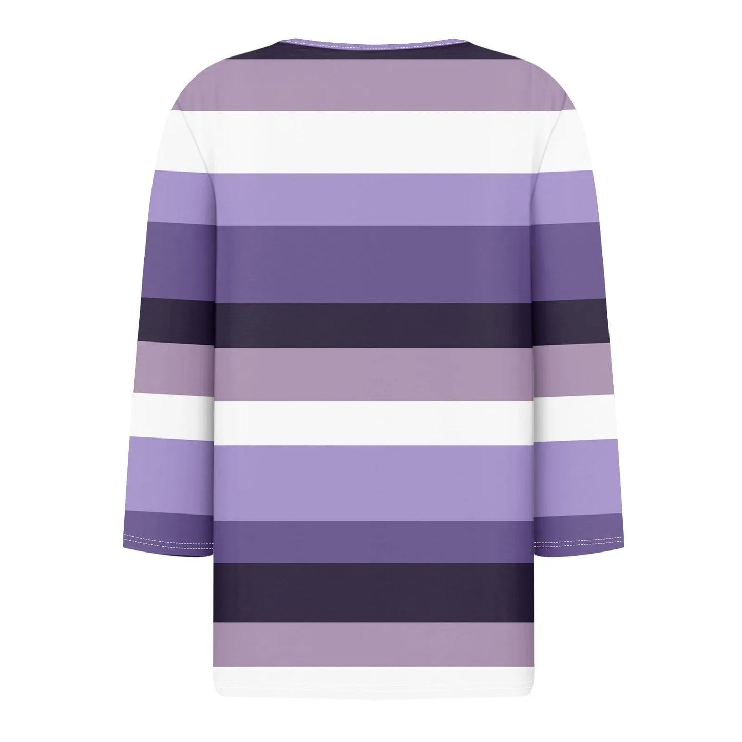 Pull décontracté à col en V pour femmes, manches 3/4, imprimé, été, délicat, 03/chemises, chemisiers