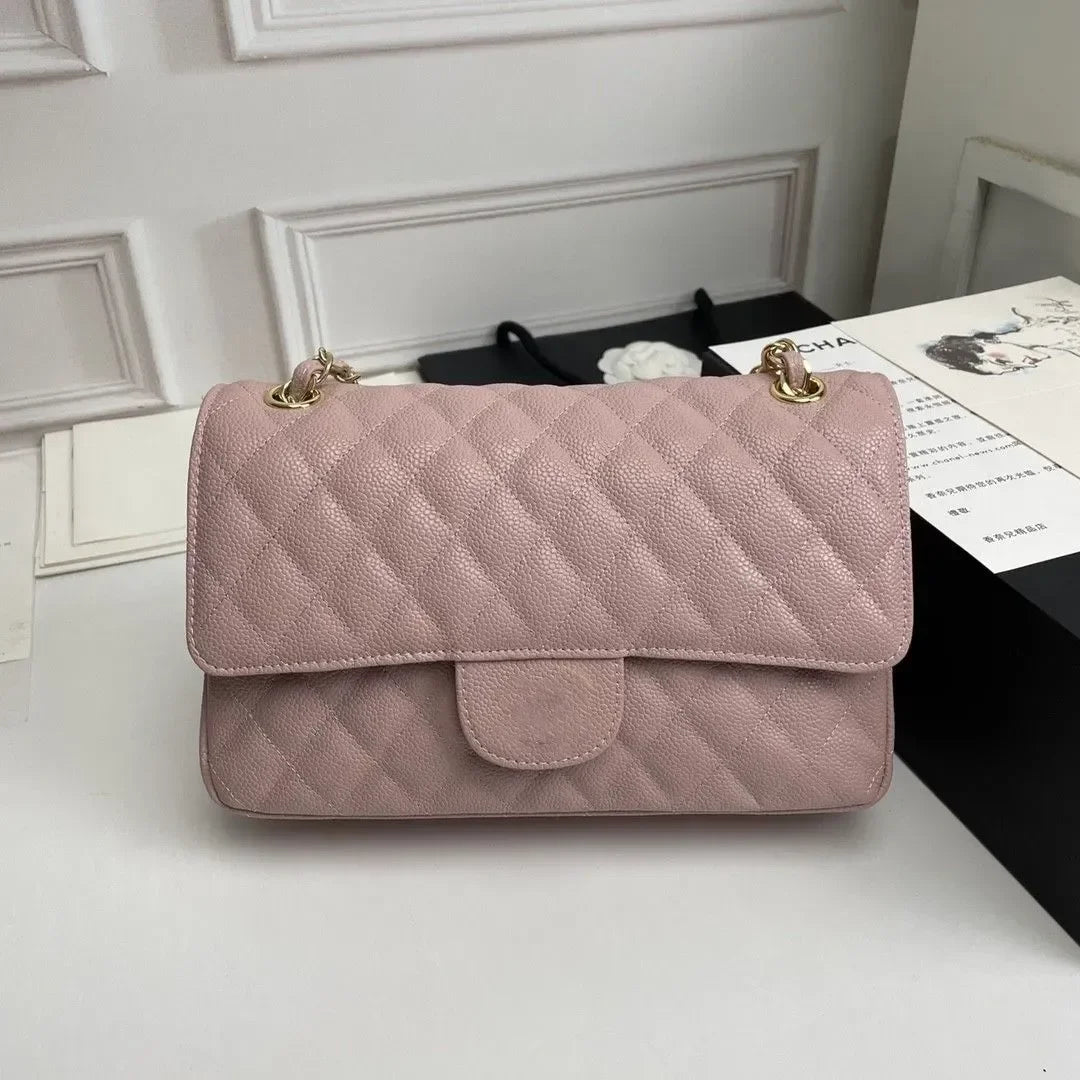 Miroir sacs de créateurs sac à bandoulière sacs à main de luxe femme classique rabat chaîne sac à bandoulière sacs à main en cuir porte-carte rose blanc