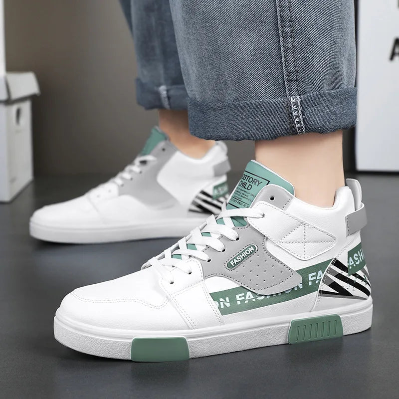 Chaussures de skate pour hommes 46 baskets montantes décontractées chaussures de rue respirantes chaussures plates noires chaussures de marche Chaussure Homme