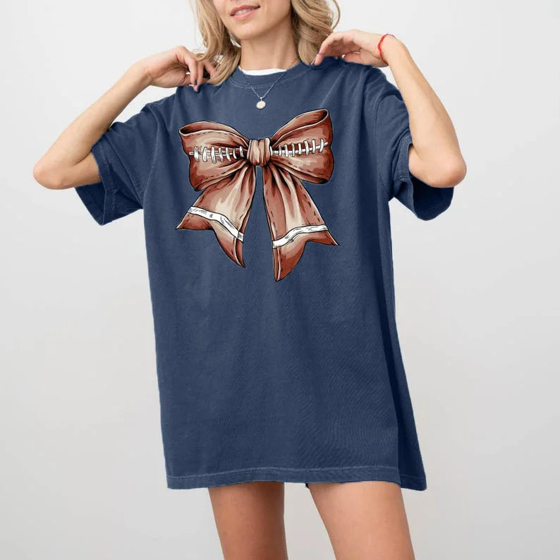 T-Shirt à Manches Courtes et Col Rond pour Femme, Haut Décontracté, à la Mode, Style Rétro, Streetwear