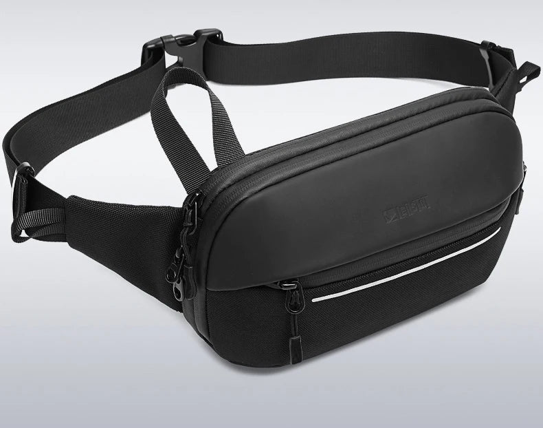 Sac à Bandoulière Multifonction Extensible et Étanche pour Homme, Sacoche de Poitrine, Voyage