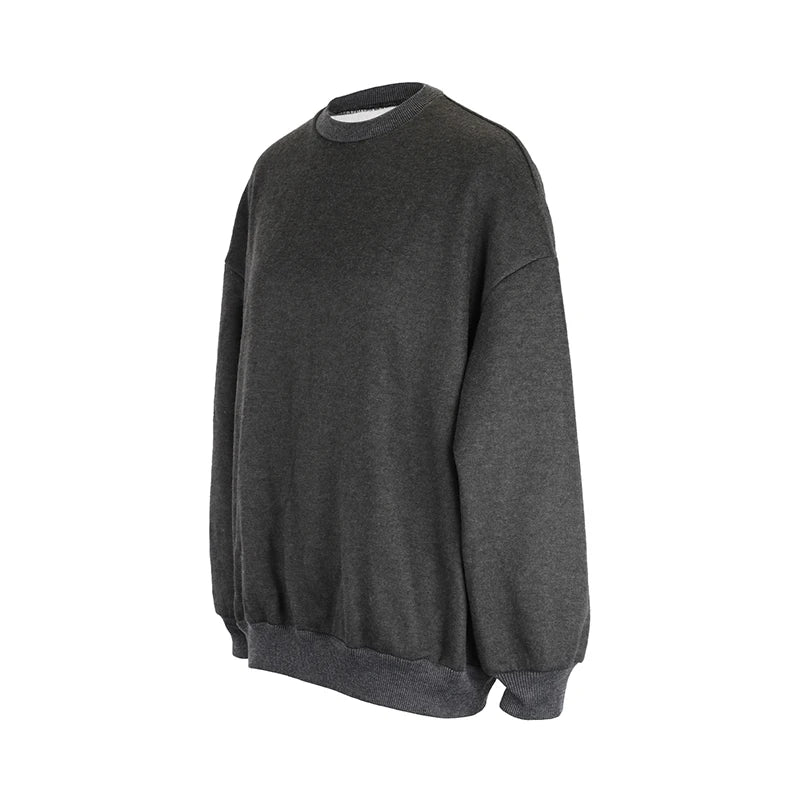 Pull femme hiver nouveau Streetwear mode solide manches longues haut col rond décontracté mince dame polyvalent à capuche tricoté vêtements