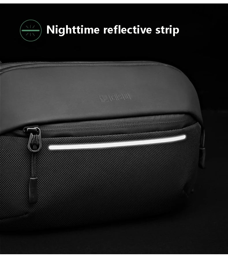 Sac à Bandoulière Multifonction Extensible et Étanche pour Homme, Sacoche de Poitrine, Voyage