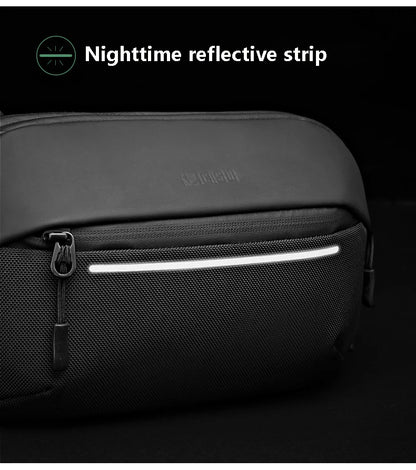 Sac à Bandoulière Multifonction Extensible et Étanche pour Homme, Sacoche de Poitrine, Voyage