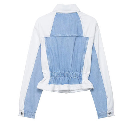 HH – costume en Denim Vintage pour femme, manteau à revers à manches longues et simple boutonnage + jean taille haute à jambes larges, ensemble de mode de rue, automne 2024