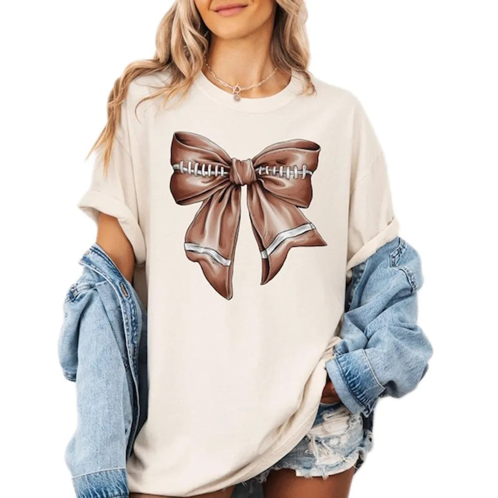 T-Shirt à Manches Courtes et Col Rond pour Femme, Haut Décontracté, à la Mode, Style Rétro, Streetwear