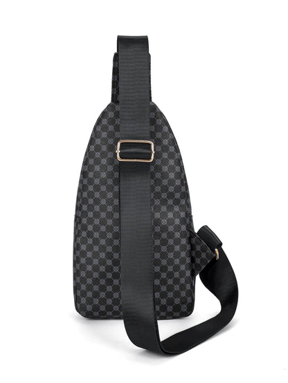 Sac de poitrine de voyage urbain pour hommes, Design tendance en cuir PU, sac à bandoulière pour téléphone, sacs à bandoulière pour hommes, Sports de plein air et loisirs