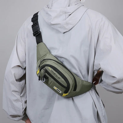 Sac de taille de Fitness de grande capacité pour hommes, Portable, Anti-vol, Ultra fin, petit sac de poitrine, sport, loisirs de plein air, course à pied