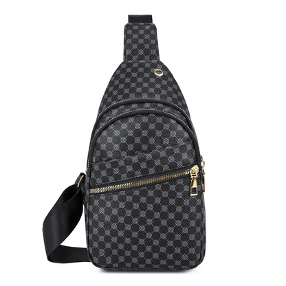 Sac de poitrine de voyage urbain pour hommes, Design tendance en cuir PU, sac à bandoulière pour téléphone, sacs à bandoulière pour hommes, Sports de plein air et loisirs