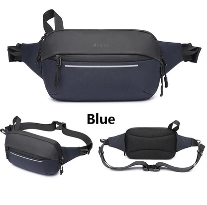 Sac à Bandoulière Multifonction Extensible et Étanche pour Homme, Sacoche de Poitrine, Voyage