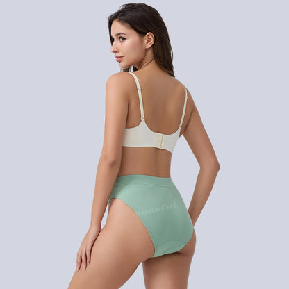 Sous-vêtements menstruels en coton, culotte menstruelle, taille haute, sous-vêtements absorbants pour femmes, sous-vêtements à flux abondant