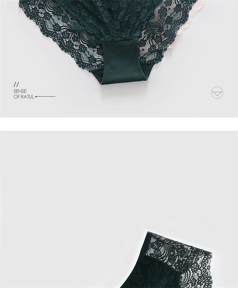 Sous-vêtements femmes coton ropa intérieur femenina surdimensionné lingerie dentelle doux calzones para mujer élégant sans couture sexy culotte nouveau