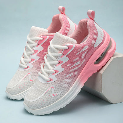 Encounaker-Chaussures de marche en maille à coussin d'air pour femmes, chaussures de sport respirantes, chaussures de tennis, mode