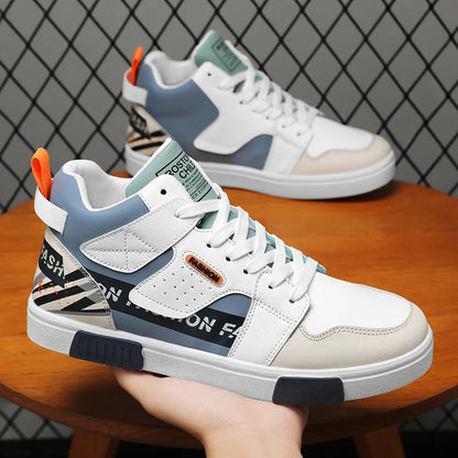 Chaussures de skate pour hommes 46 baskets montantes décontractées chaussures de rue respirantes chaussures plates noires chaussures de marche Chaussure Homme