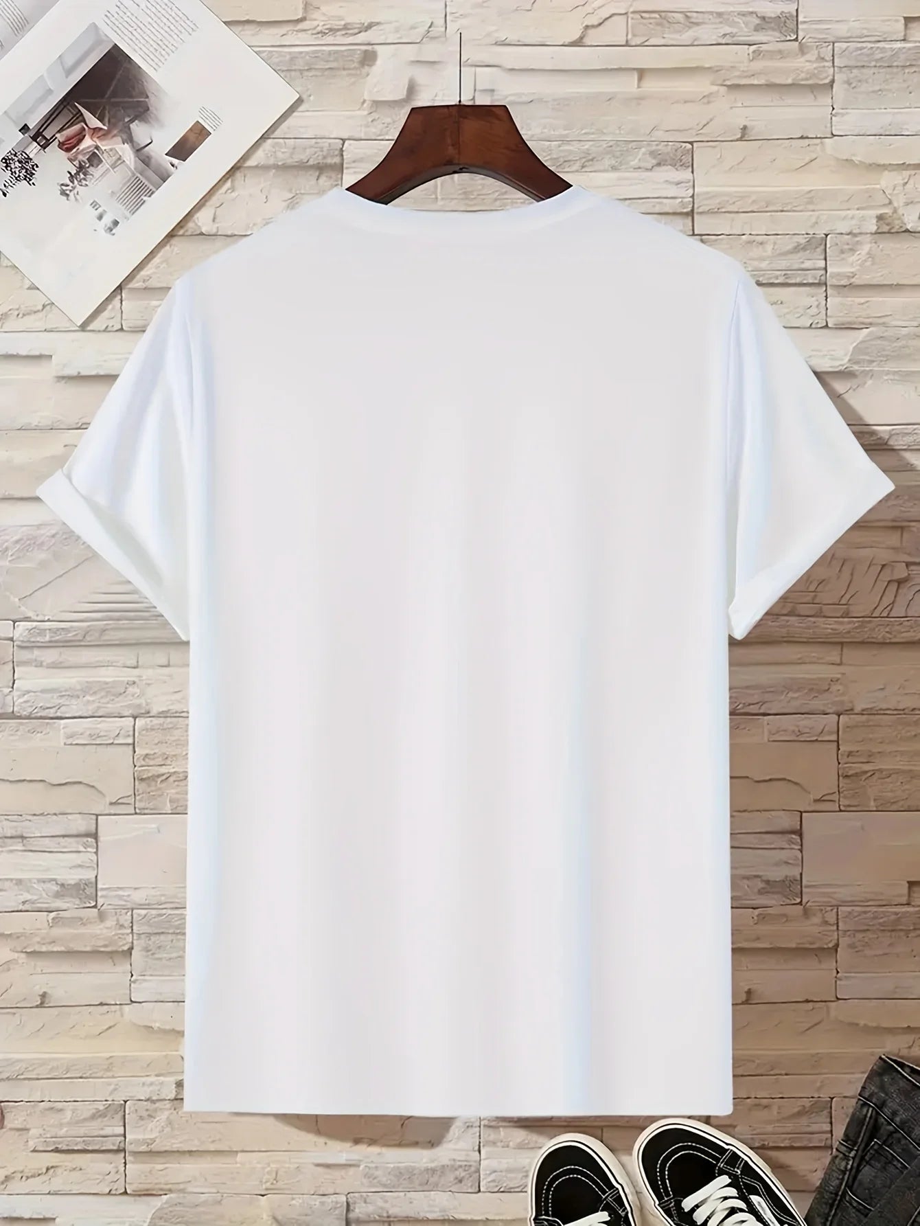 MILANO-T-shirt à Manches Courtes et Col Rond pour Homme, Haut Décontracté, Confortable, Lettre Imprimée, Été, 100% Coton, Mode