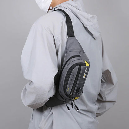 Sac de taille de Fitness de grande capacité pour hommes, Portable, Anti-vol, Ultra fin, petit sac de poitrine, sport, loisirs de plein air, course à pied