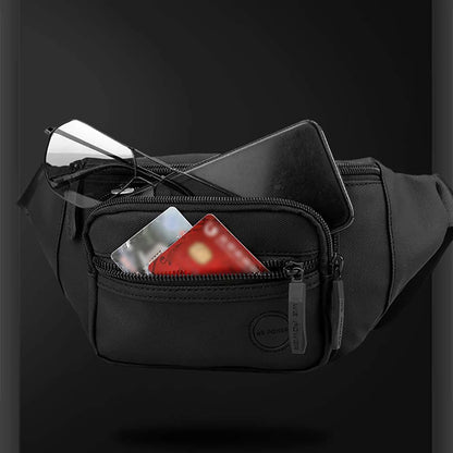 Hommes taille ceinture sac Fanny Pack multi-poches moto cavalier Sports de plein air escalade décontracté en Nylon mâle fronde poitrine Bum hanche sacs